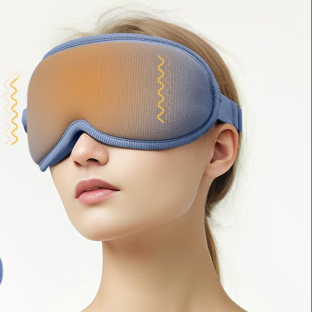 Wireless Massaging & Heating Eye Mask - Type C Rechargeable Therapy for Sleep, Stress Relief, and Dry Eye Comfort